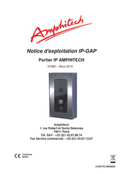 Amphitech IP-GAP Serie Notice D'exploitation