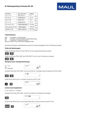 MAUL MTL 600 Manuel D'utilisation