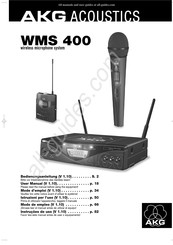 AKG WMS400 Mode D'emploi