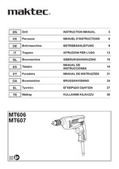 Maktec MT606 Manuel D'instructions