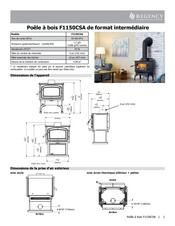 Regency F1150CSA Mode D'emploi