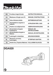 Makita DGA520ZX1 Manuel D'instructions