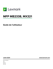 Lexmark MB2338 Guide De L'utilisateur