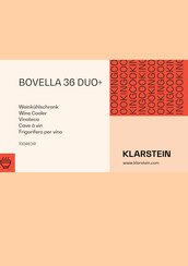 Klarstein BOVELLA 36 DUO+ Mode D'emploi