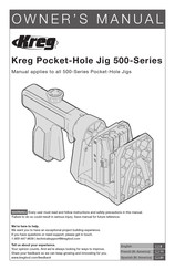 Kreg 500 Série Guide D'utilisateur