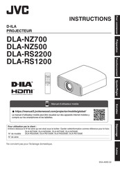 JVC DLA-RS1200K Instructions