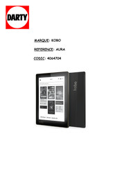 Kobo aura Guide D'utilisation