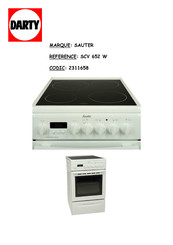 sauter SCV 652 W Guide D'installation