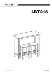 Songmics VASAGLE LBT218 Instructions De Montage