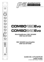 Audiophony PA COMBO 240 Evo Guide De L'utilisateur