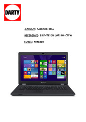 Packard Bell EasyNote LG ENLG71BM Mode D'emploi