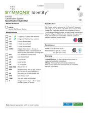 Symmons Identity S-6702 Manuel D'installation