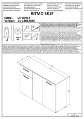 Forma Ideale RITMO 3K1F UP 00932 Instructions D'assemblage