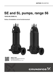 Grundfos SE 56 Serie Notice D'installation Et De Fonctionnement