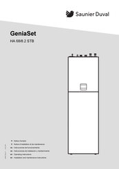 Saunier Duval GeniaSet HA 68/8.2 STB Notice D'emploi