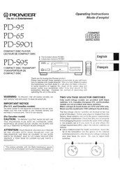 Pioneer PD-65 Mode D'emploi