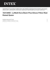 Intex Dura-Beam Plus Deluxe Pillow Rest Mode D'emploi