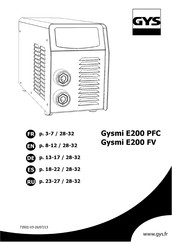 GYS mi E200 PFC Mode D'emploi