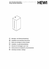 Hewi SENSORIC 950.06.135 Notice De Montage Et Mode D'emploi