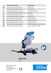 Güde 54985 Traduction Du Mode D'emploi D'origine