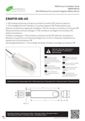 CP Electronics EBMPIR-MB-AD Guide D'installation