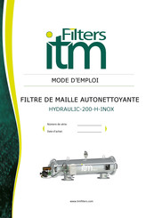 Filters itm HYDRAULIC-206-H-INOX-Compact Mode D'emploi