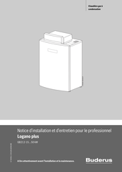 Buderus Logano plus GB212-40/10 Notice D'installation Et D'entretien Pour Le Professionnel