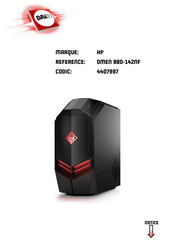 HP OMEN 880-142NF Manuel De L'utilisateur