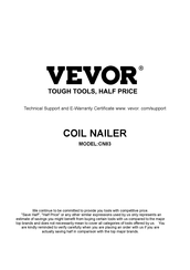 VEVOR CN83 Mode D'emploi