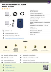 Nikrans NS-2500 Guide Rapide