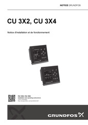 Grundfos CU 3X2 Notice D'installation Et De Fonctionnement