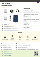 Nikrans NS-500GW Guide Rapide