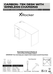 Xrocker CARBON-TEK Mode D'emploi