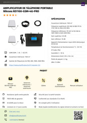 Nikrans NS1100-GSM+4G-PRO Guide Rapide