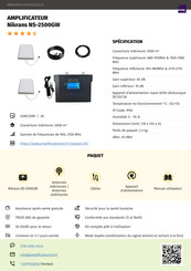 Nikrans NS-2500GW Guide Rapide