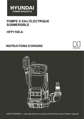 Hyundai power products HFP1100-A Instructions D'origine