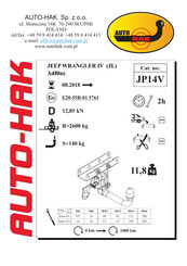 AUTO-HAK JP14V Mode D'emploi