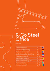 R-Go Steel Office RGOSC020BL Manuel