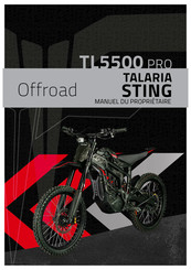 TALARIA STING TL5500 PRO Manuel Du Propriétaire