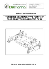 Del Morino CMK150 Manuel D'emploi Et Entretien