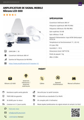 Nikrans LCD-800 Guide Rapide