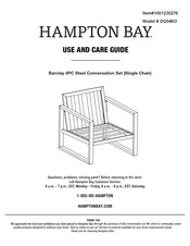 HAMPTON BAY DQ5460 Guide D'utilisation Et D'entretien