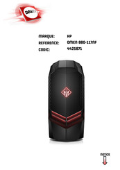 HP OMEN 880-117NF Manuel De L'utilisateur