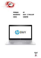 HP ENVY 17-AE111NF Manuel De L'utilisateur