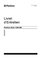 Perkins 1300 EDi Serie Livret D'entretien