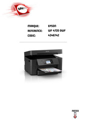 Epson WF 4720 DWF Guide De L'utilisateur