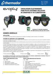 Thermador EVOPLUS 40/180 XM Mode D'emploi