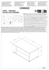 INOSIGN CORREZE UP01524 Instructions D'assemblage