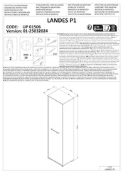 XORA LANDES P1 UP 01506 Instructions D'assemblage