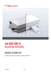 hawo hd 650 DE-V EcoPak 03S Mode D'emploi